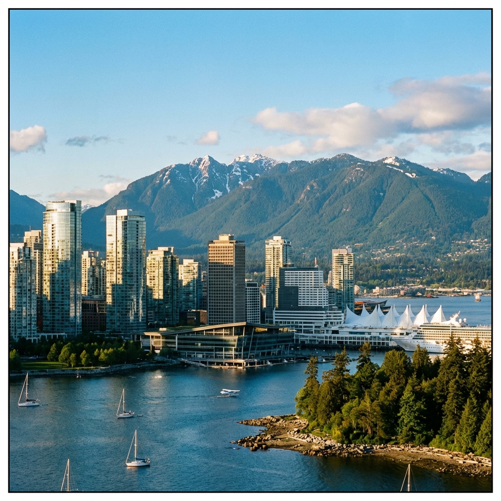 Vancouver with North Shore Mountains