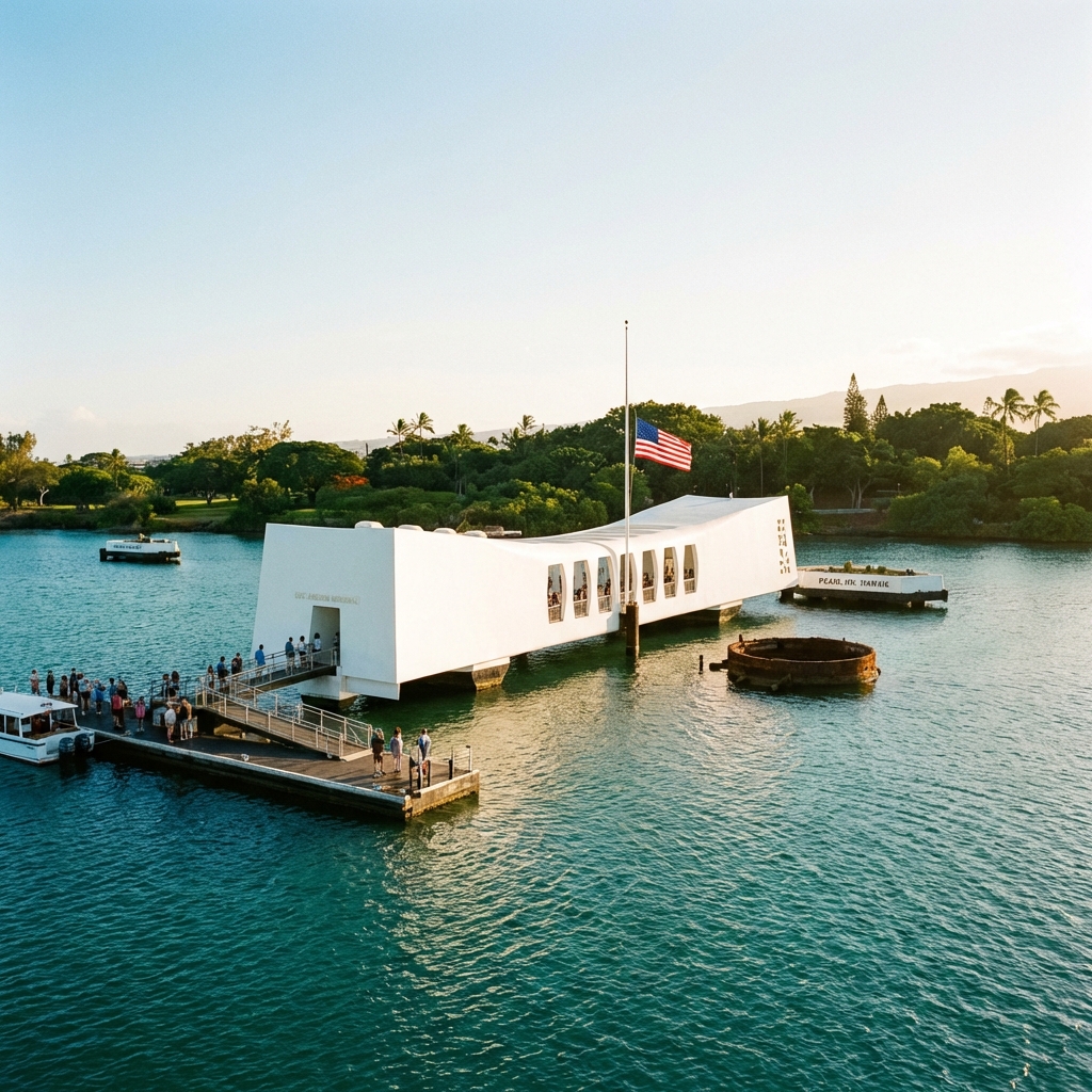 USS Arizona Memorial at Pearl Harbor